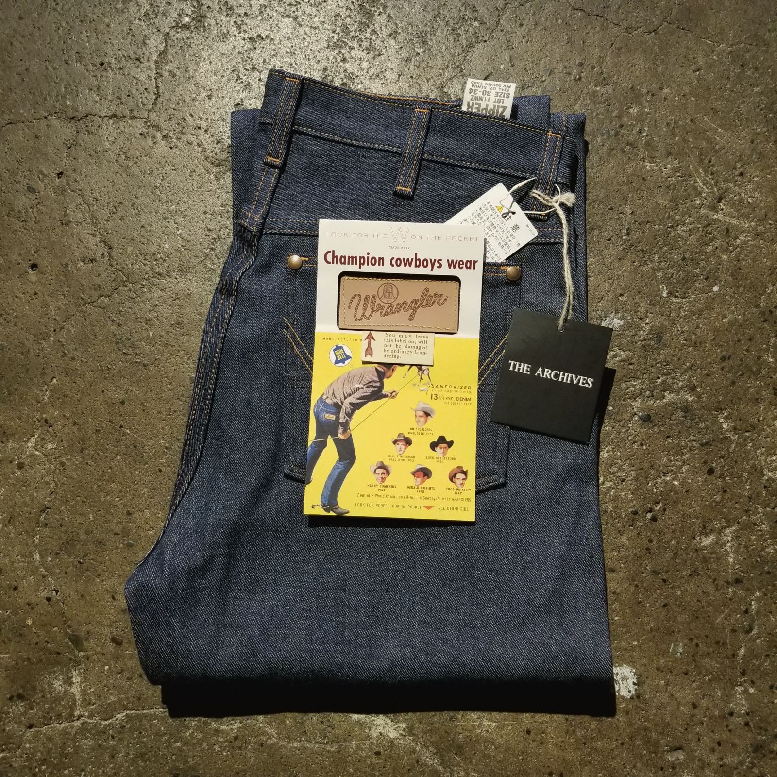 新品 Wrangler ARCHIVES 11MWZ 1958 MODEL 30 ラングラー アーカイブ 
