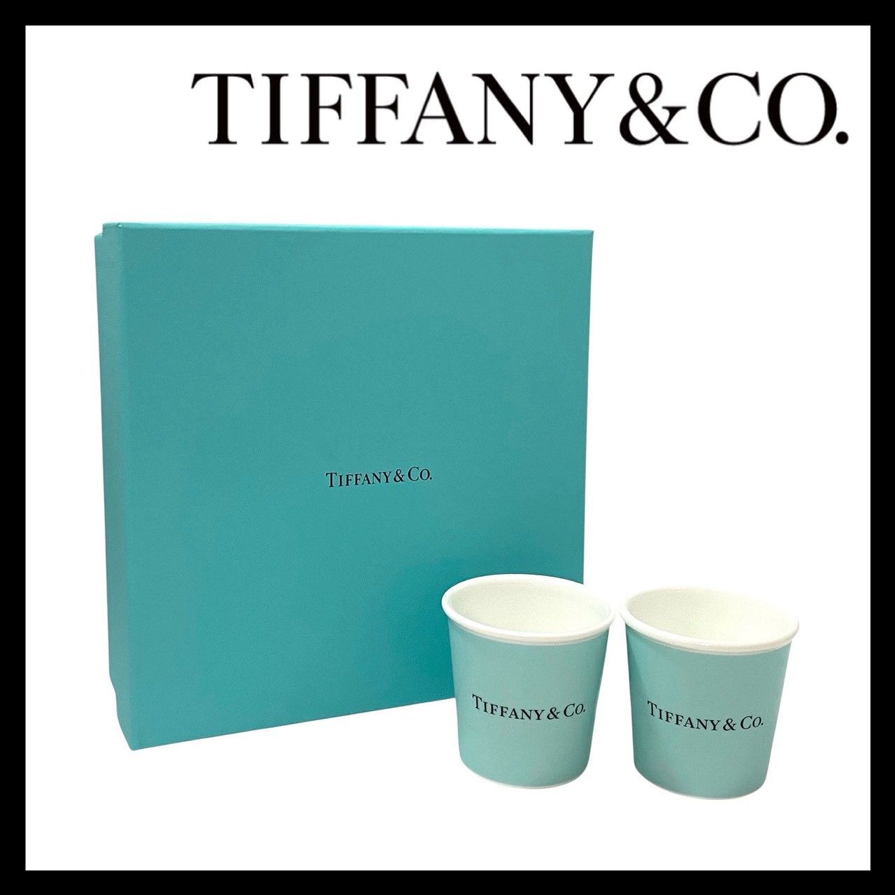TIFFANY&Co.】コーヒーカップ 2個セット ボーンチャイナ 食器 コップ 