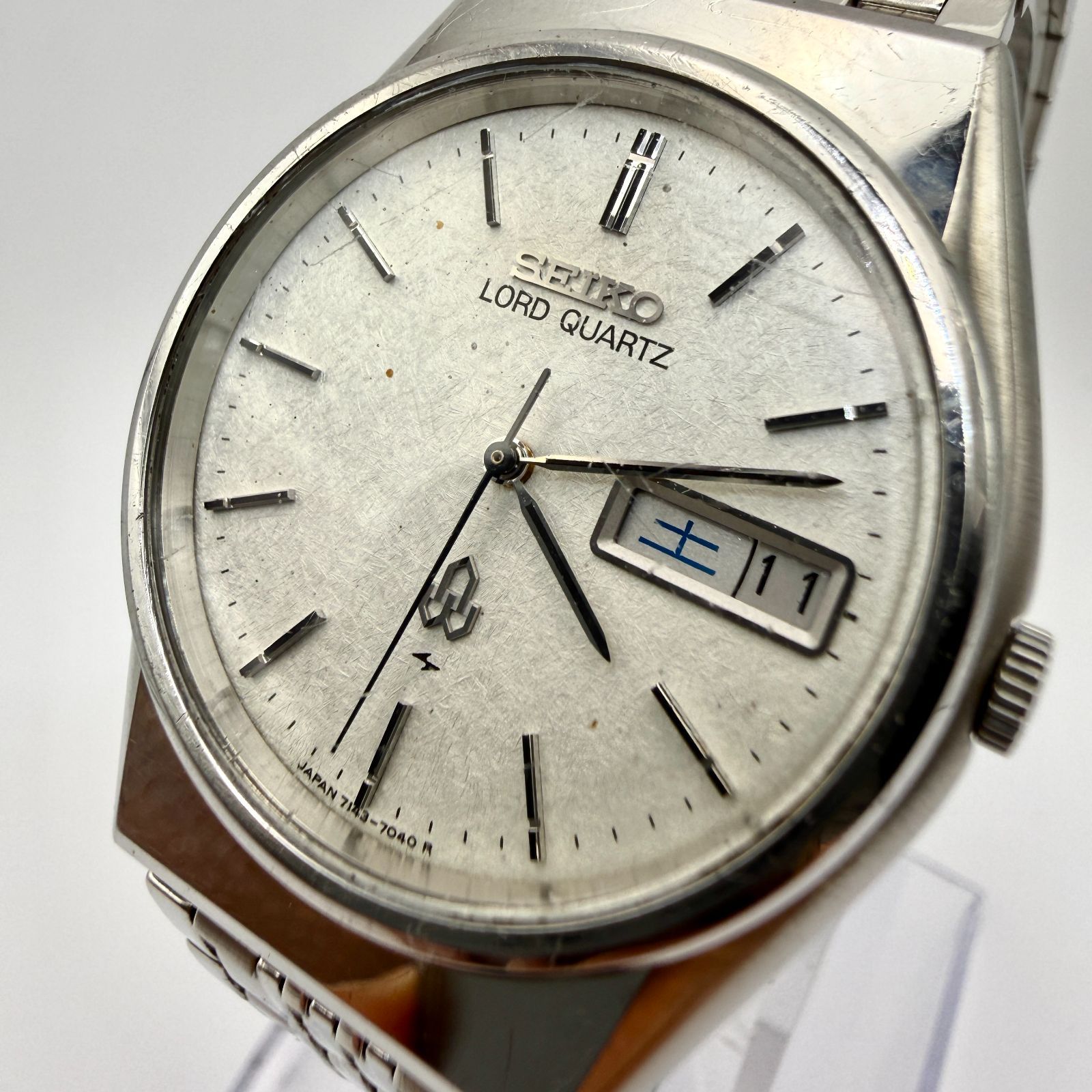 稼働品 SEIKO セイコー ロードクォーツ 7143-7030 クォーツ シルバー 
