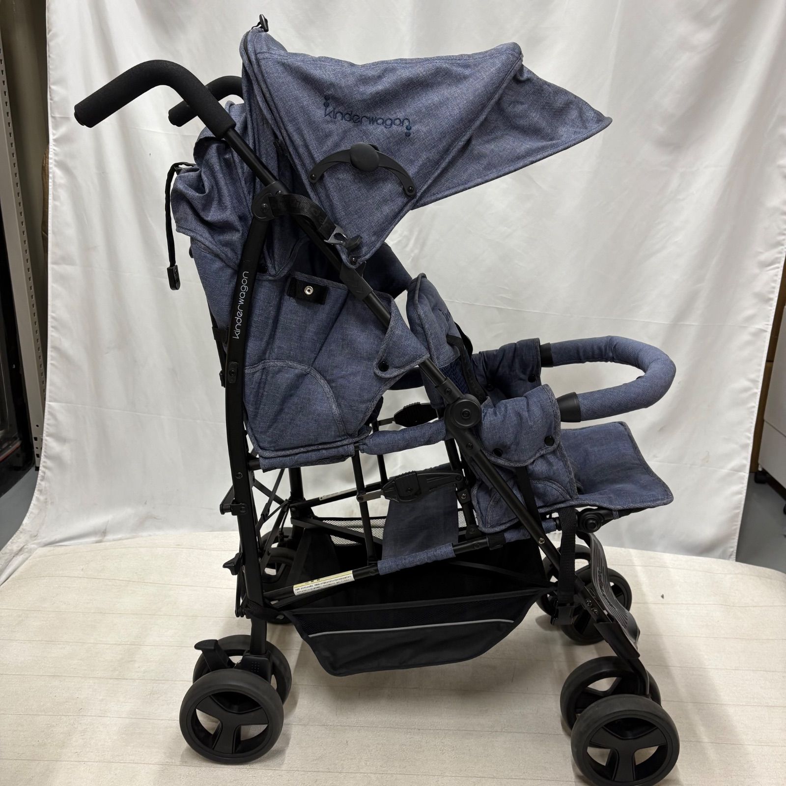 日本育児 キンダーワゴン DUO シティHOP2 2人乗り トイザらス デニム