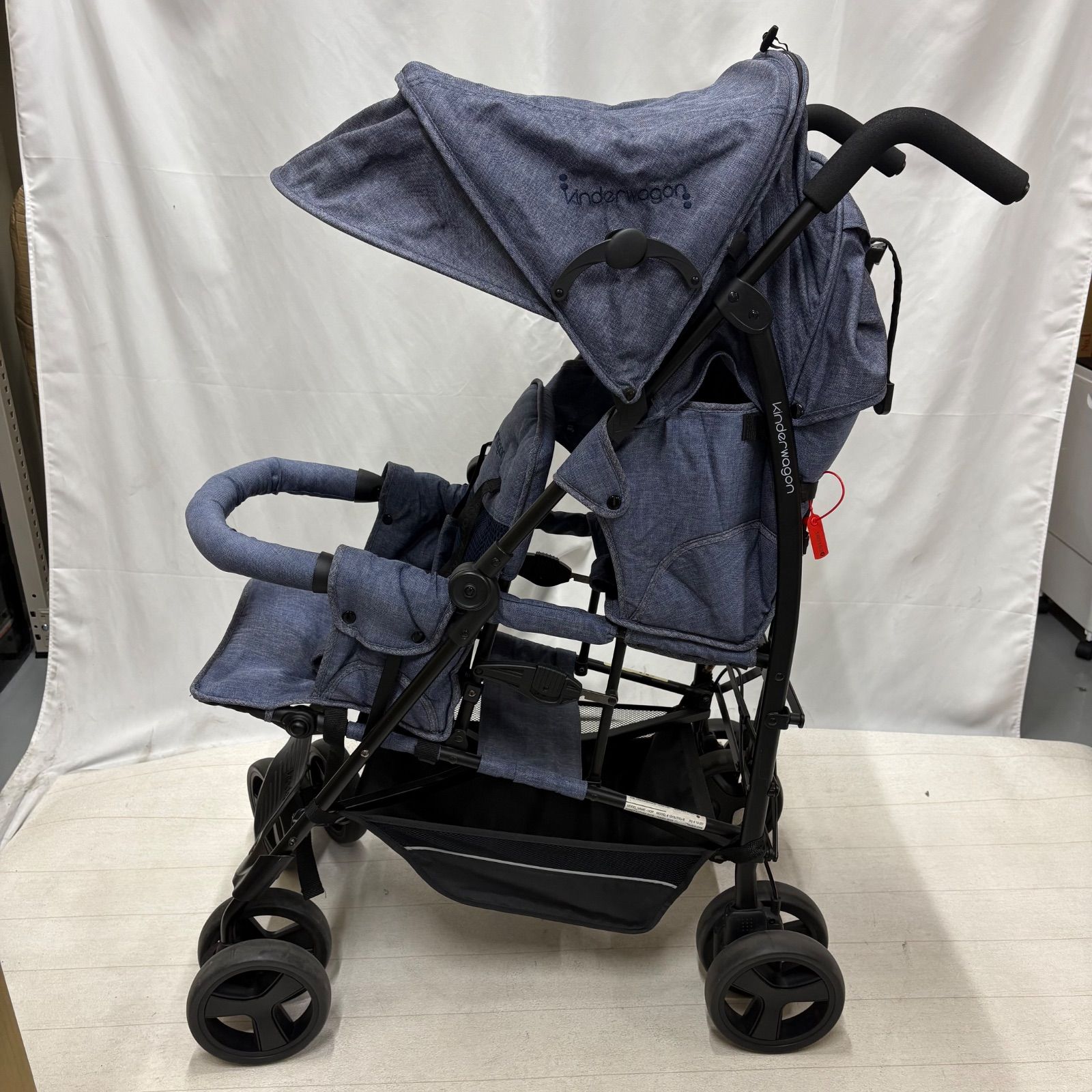 日本育児 キンダーワゴン DUO シティHOP2 2人乗り トイザらス デニム 