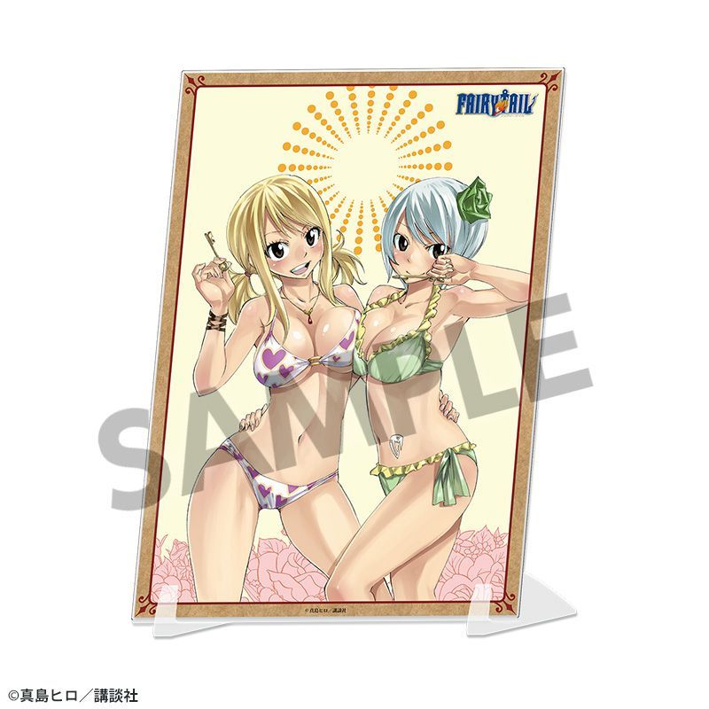 新品】FAIRY TAIL ビジュアルアクリルプレート ルーシィ＆ユキノ【正規