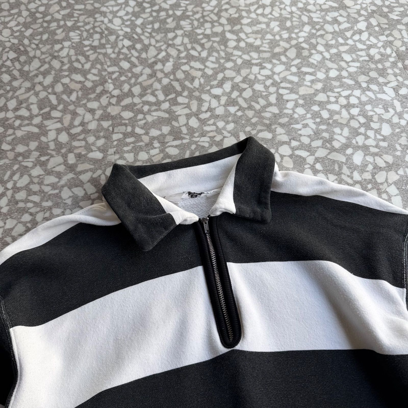 GOOD ENOUGH / 90's border sweat RW グッドイナフ 太ボーダー