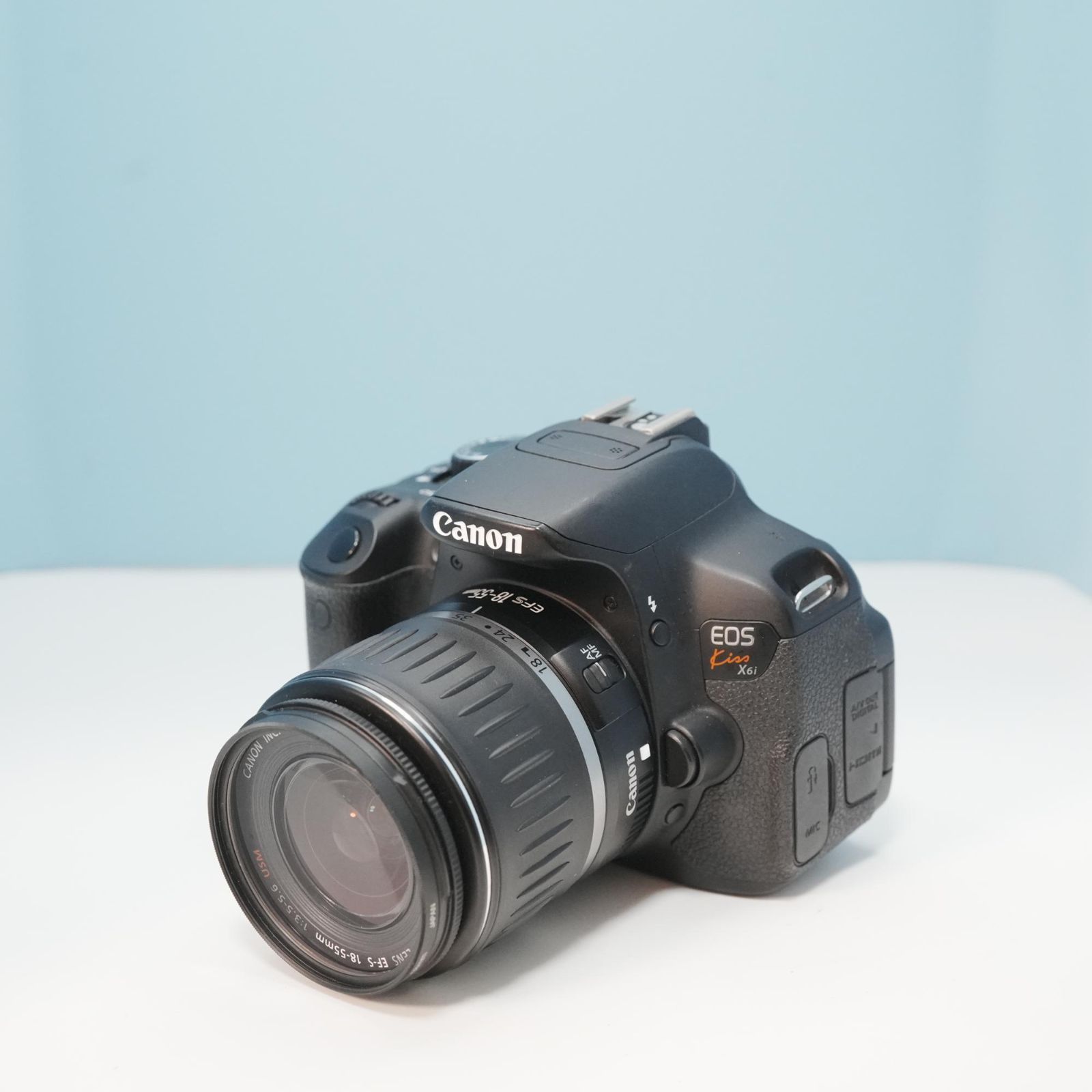初心者に最適！Canon EOS Kiss X6i スマホ転送 レンズセット Canon EOS kiss X6i 一眼レフ スマホ転送OK フルセット 極美品 a6222