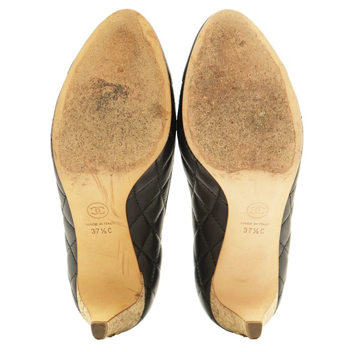 CHANEL シャネル パンプス サイズ 37 1/2 C レディース 14C