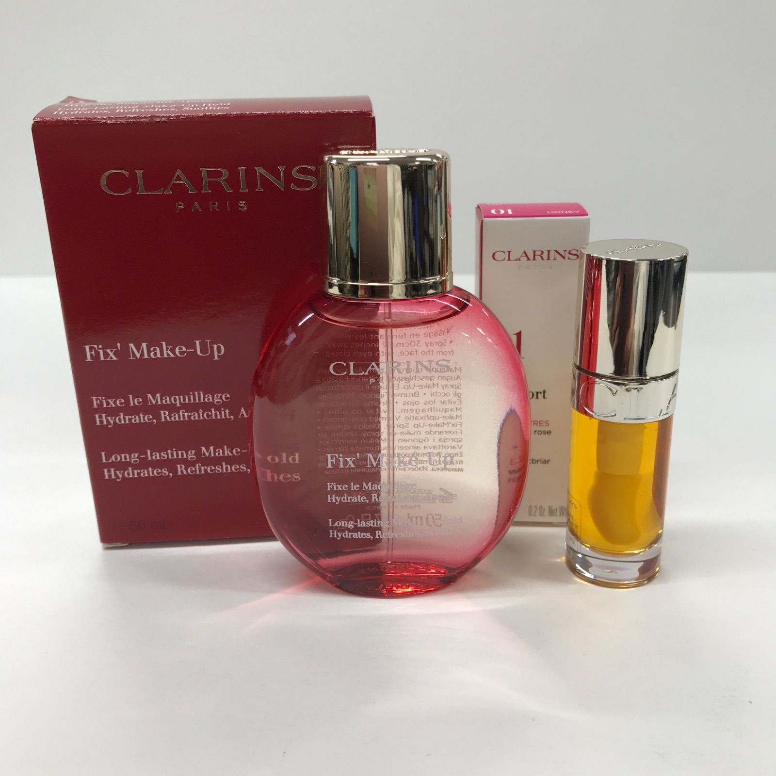販売販売済み T3314 クラランス フィックス メイクアップ 50ml・リップ 