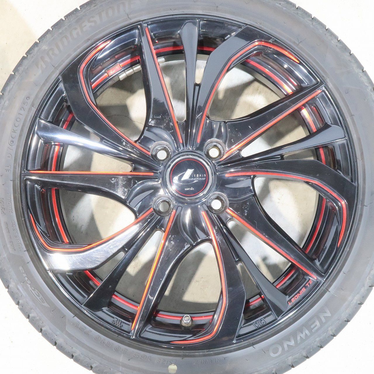 軽自動車に 4本 レオニス TE 16インチ 5J +45 ラジアル グッドイヤー 