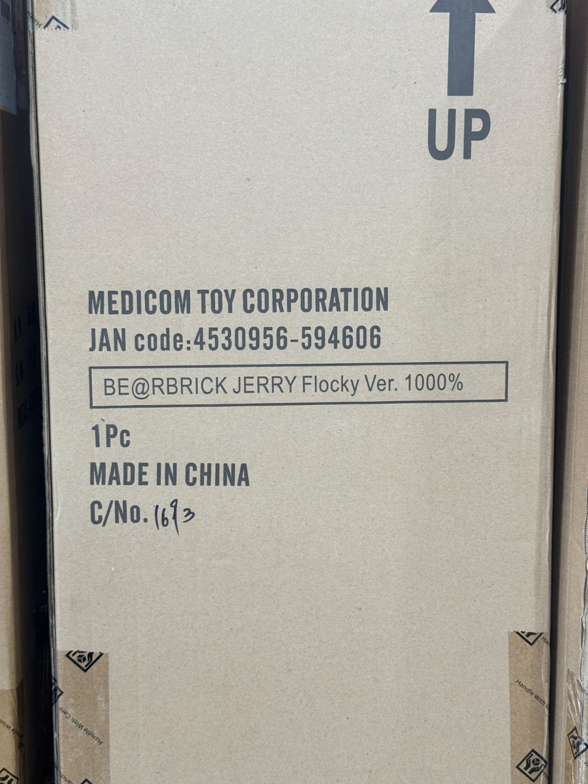 新品未使用】BE@RBRICK JERRY フロッキー Ver. 1000％（TOM AND JERRY 