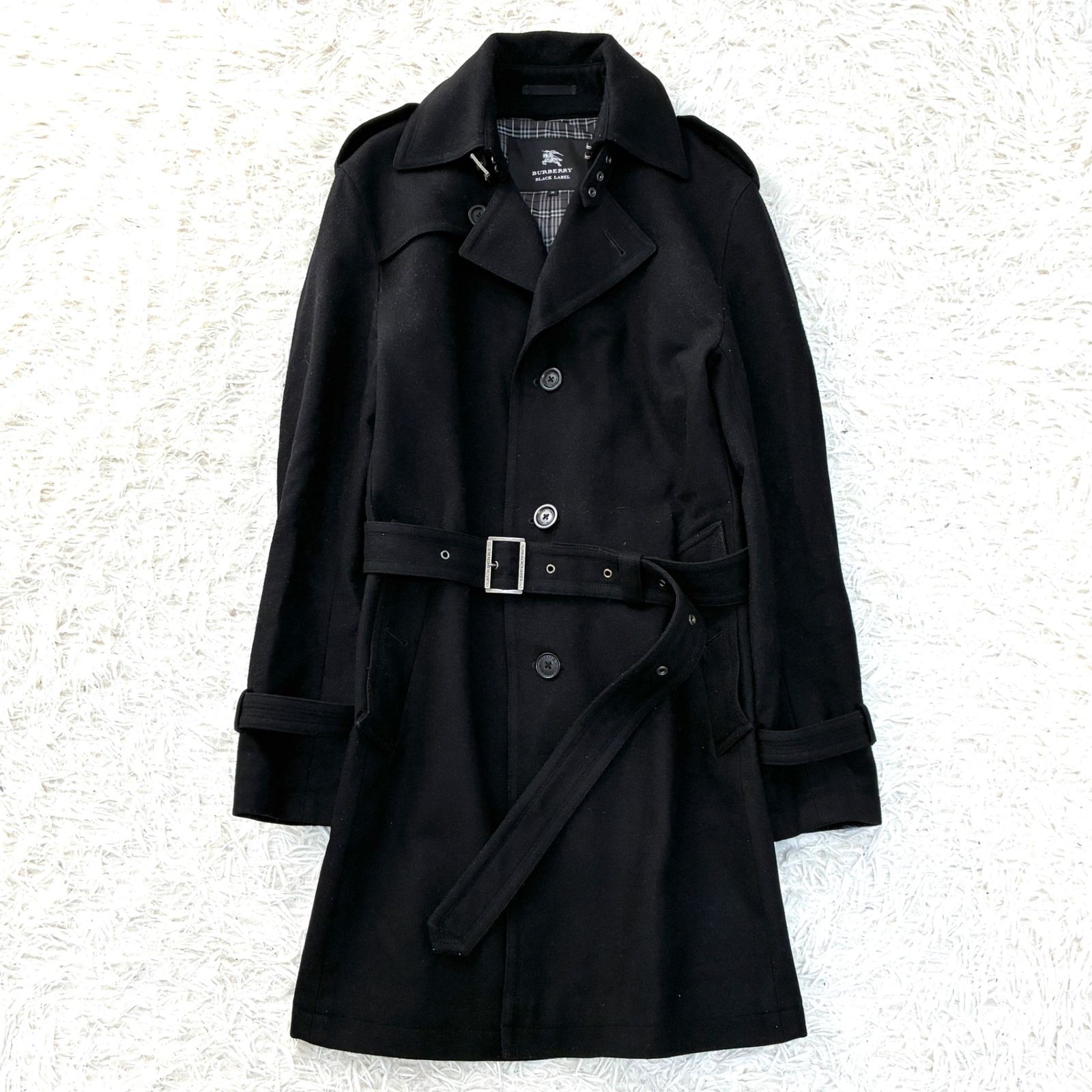美品 BURBERRY BLACK LABEL バーバリーブラックレーベル ノバチェック 
