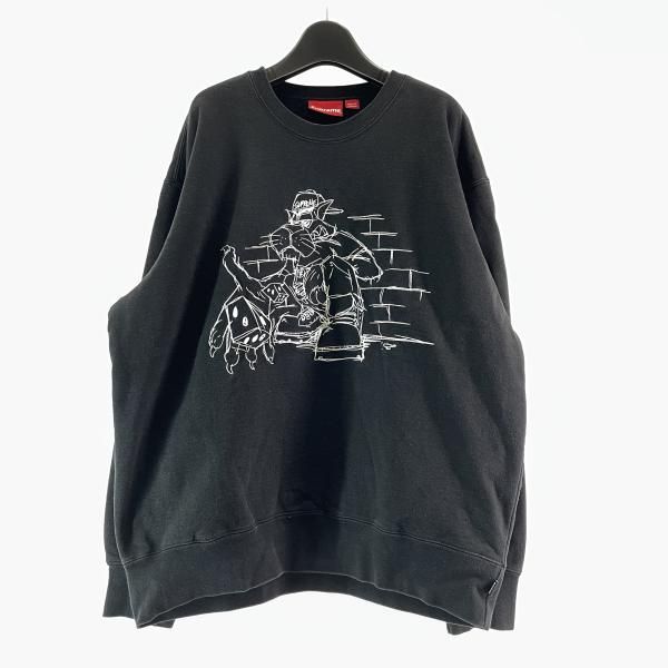 中古】Supreme 21AW DICE CREWNECK サイズL ブラック シュプリーム [17 