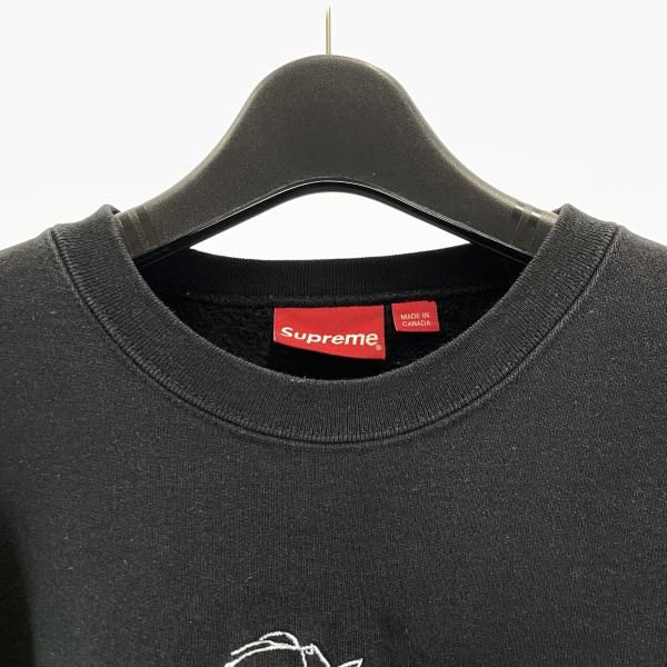 中古】Supreme 21AW DICE CREWNECK サイズL ブラック シュプリーム [17 