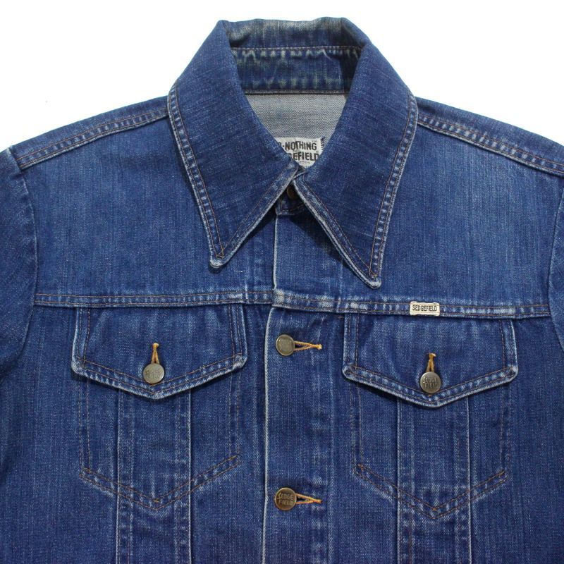 70s USA製 vintage SEDGEFIELD 3rdタイプ デニムジャケット メンズ 