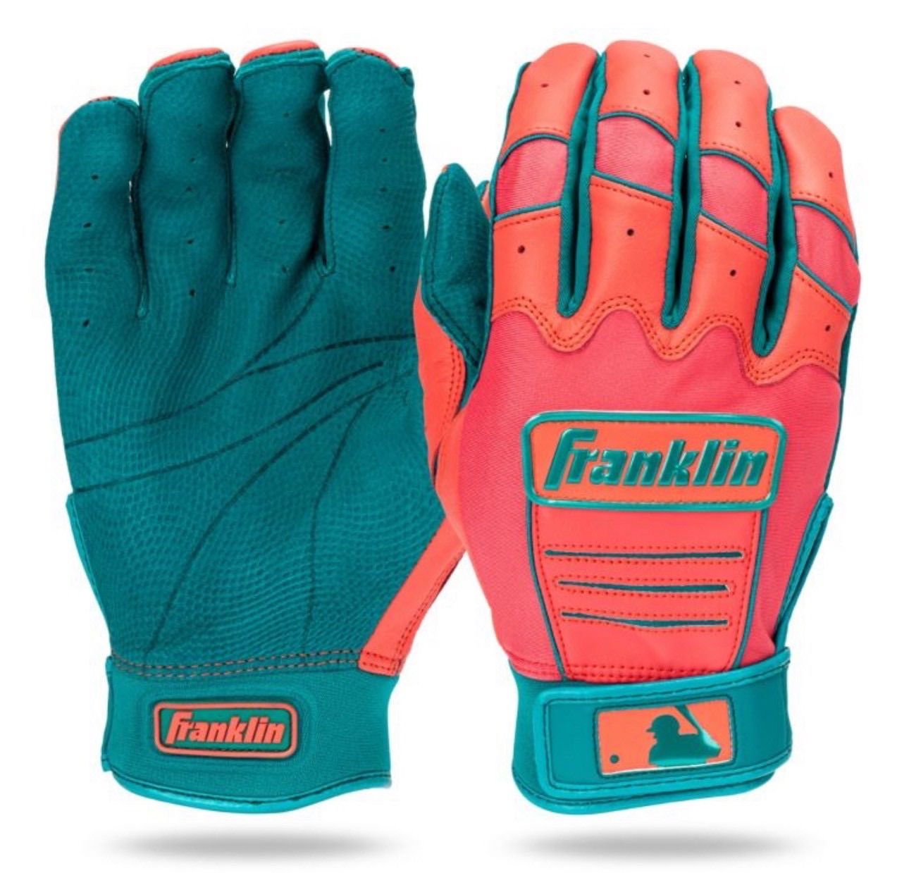 フランクリン/CFX® PRO BATTING GLOVES/TEAL/CORAL