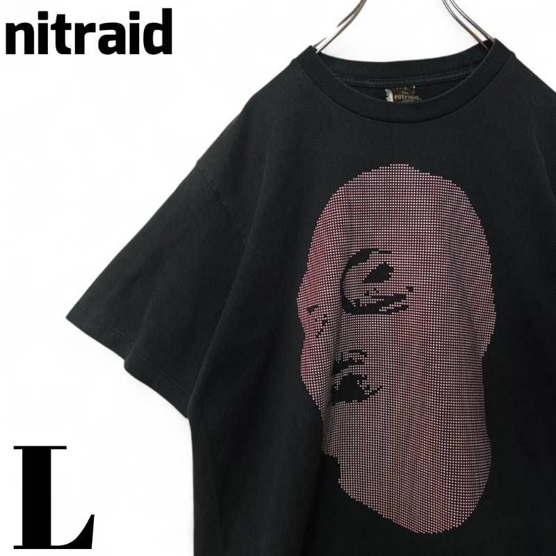 Nitraid ナイトレイド　アロハシャツLサイズ nitraid ナイトレイド 総柄 オープンカラー 半袖 アロハ シャツ XL