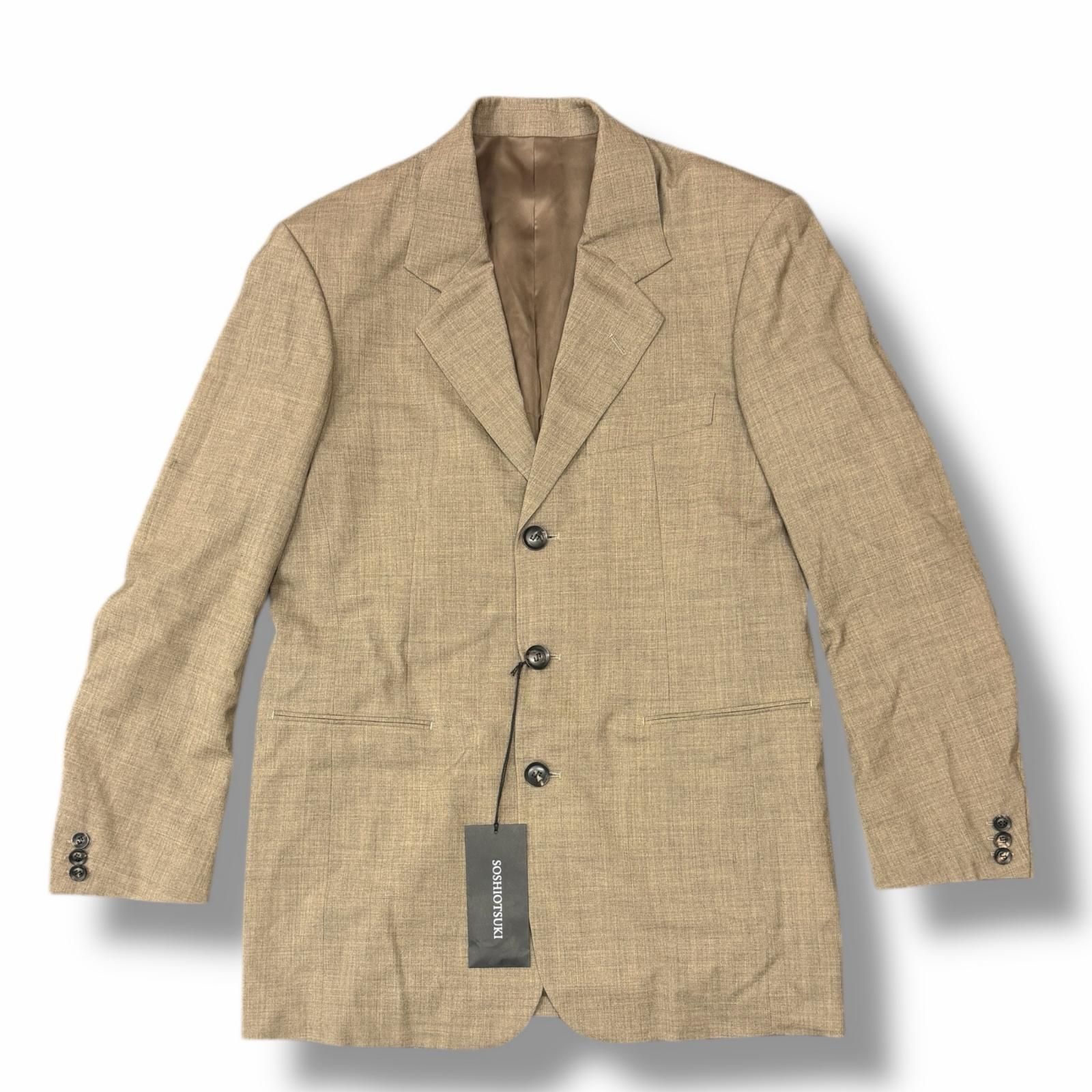 参考上代85800円 未使用 SOSHIOTSUKI 25SS 3B SINGLE BREASTED JACKET 