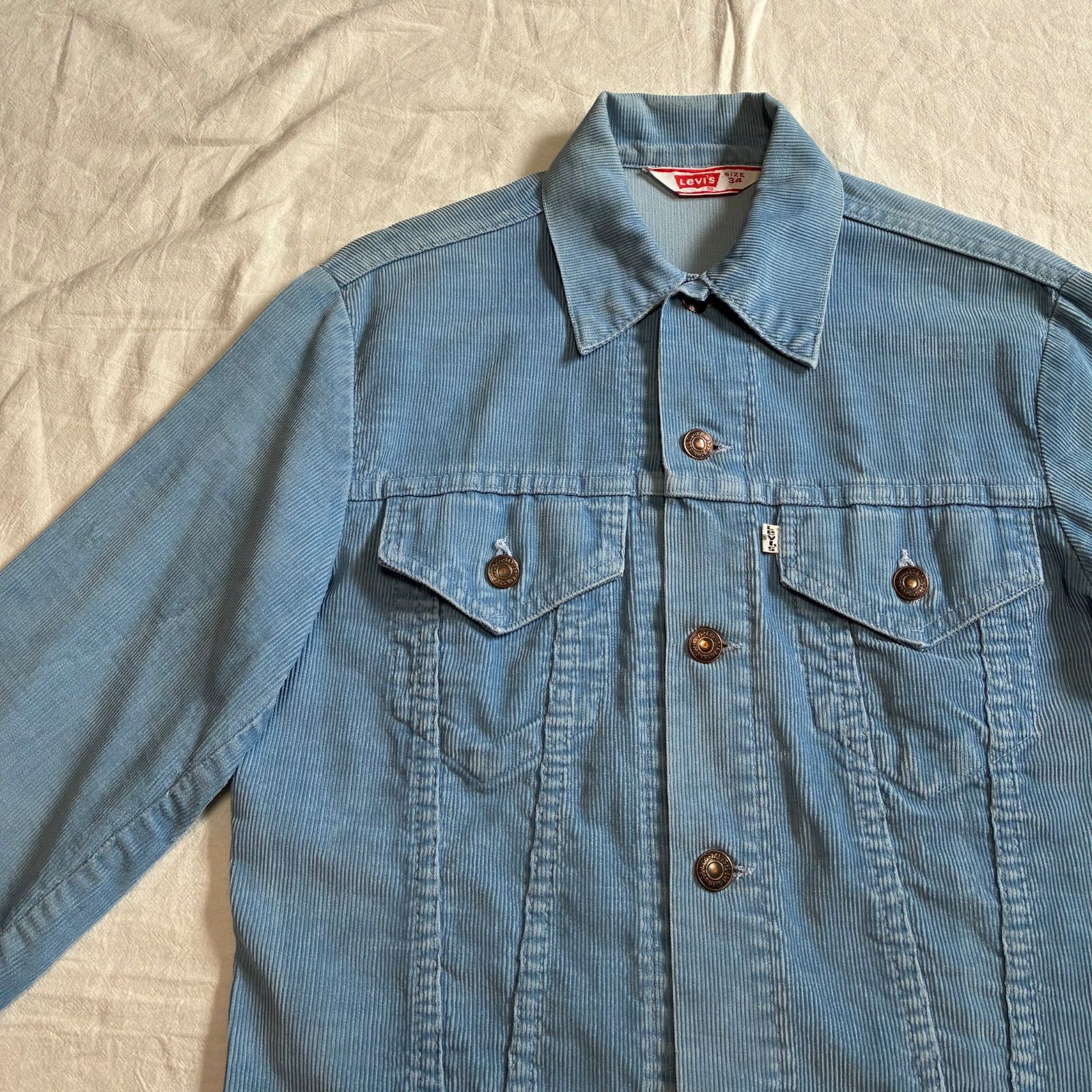 70s Levis リーバイス 70505-1512 コーデュロイジャケット サックス 