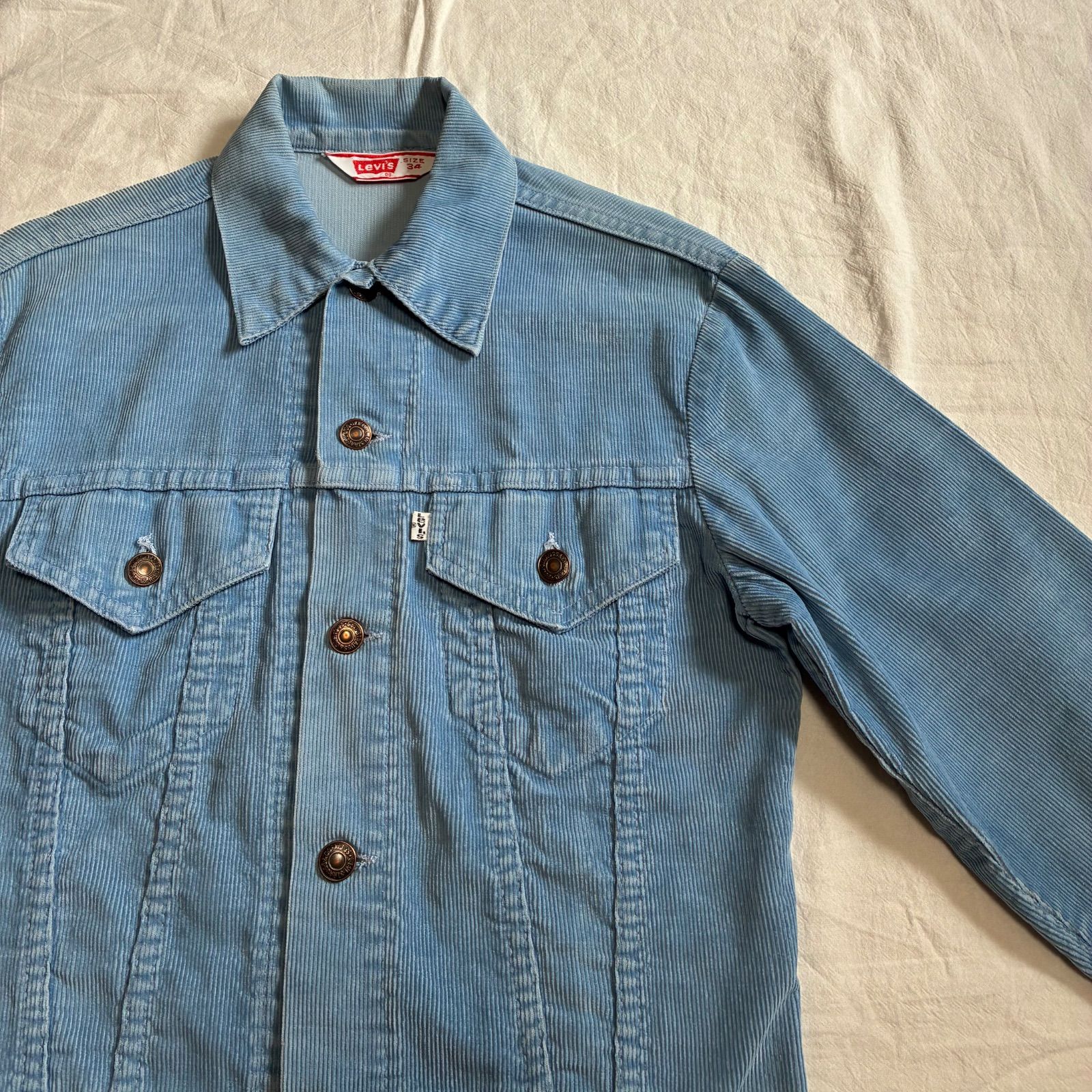 70s Levis リーバイス 70505-1512 コーデュロイジャケット サックス 