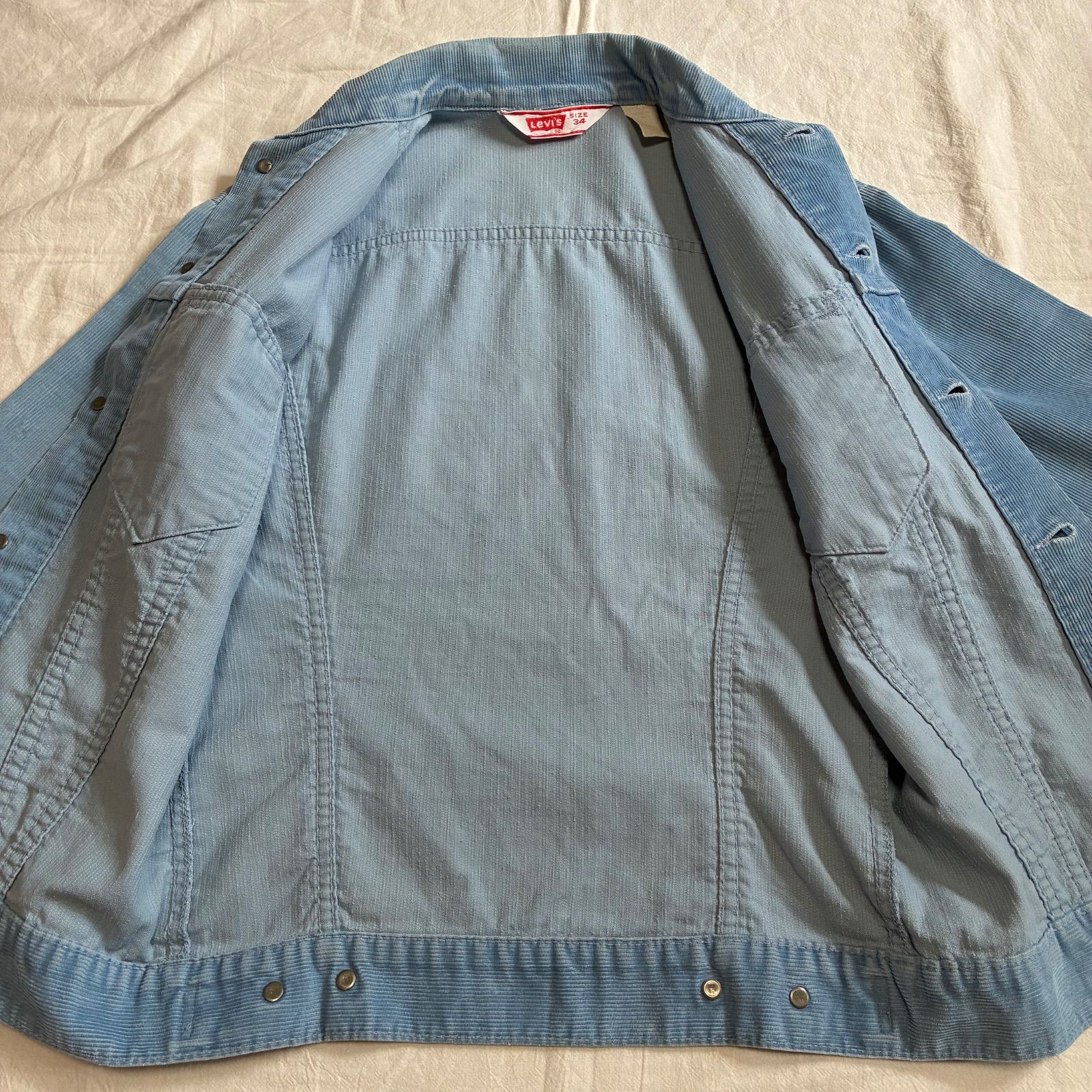70s Levis リーバイス 70505-1512 コーデュロイジャケット サックス 