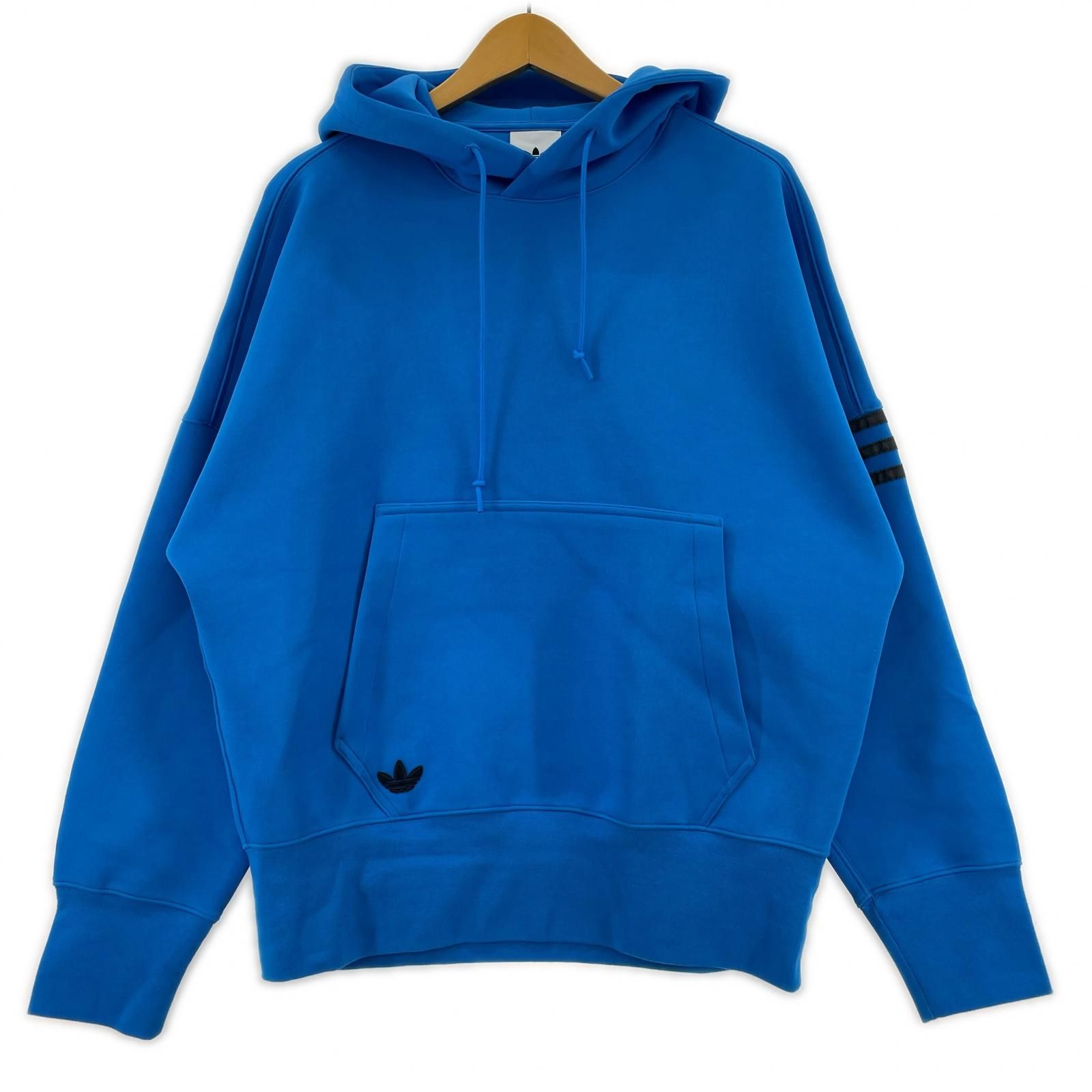 adidas アディダス タグ付きパーカー sizeXS/ブルー - メルカリ