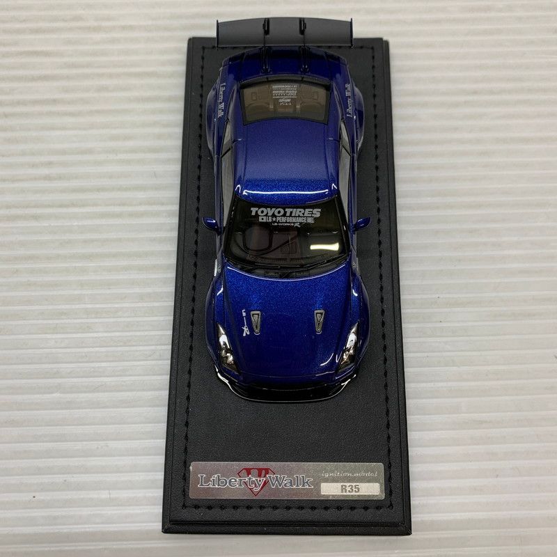 中古品】 イグニッションモデル 1/43 LB-WORKS GT-R R35 ブルー