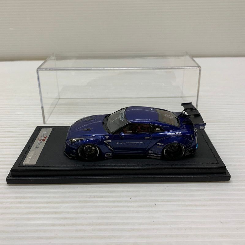 中古品】 イグニッションモデル 1/43 LB-WORKS GT-R R35 ブルー