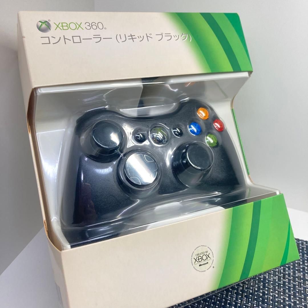 【新品未開封】Xbox360 有線コントローラー リキッドブラック 純正品