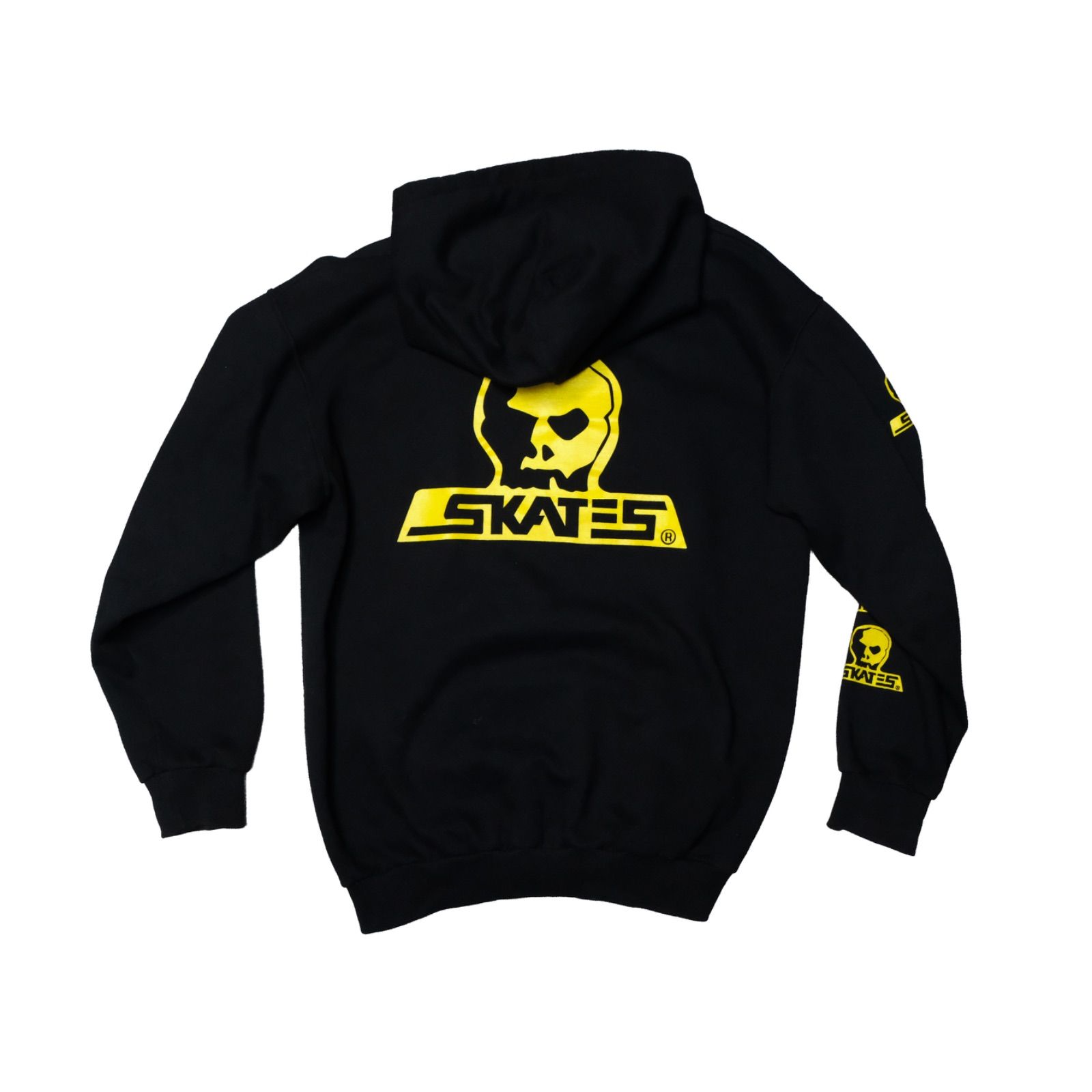 カナダ製 SKULL SKATES 裏起毛フーディー Mサイズ 袖プリント 00s 