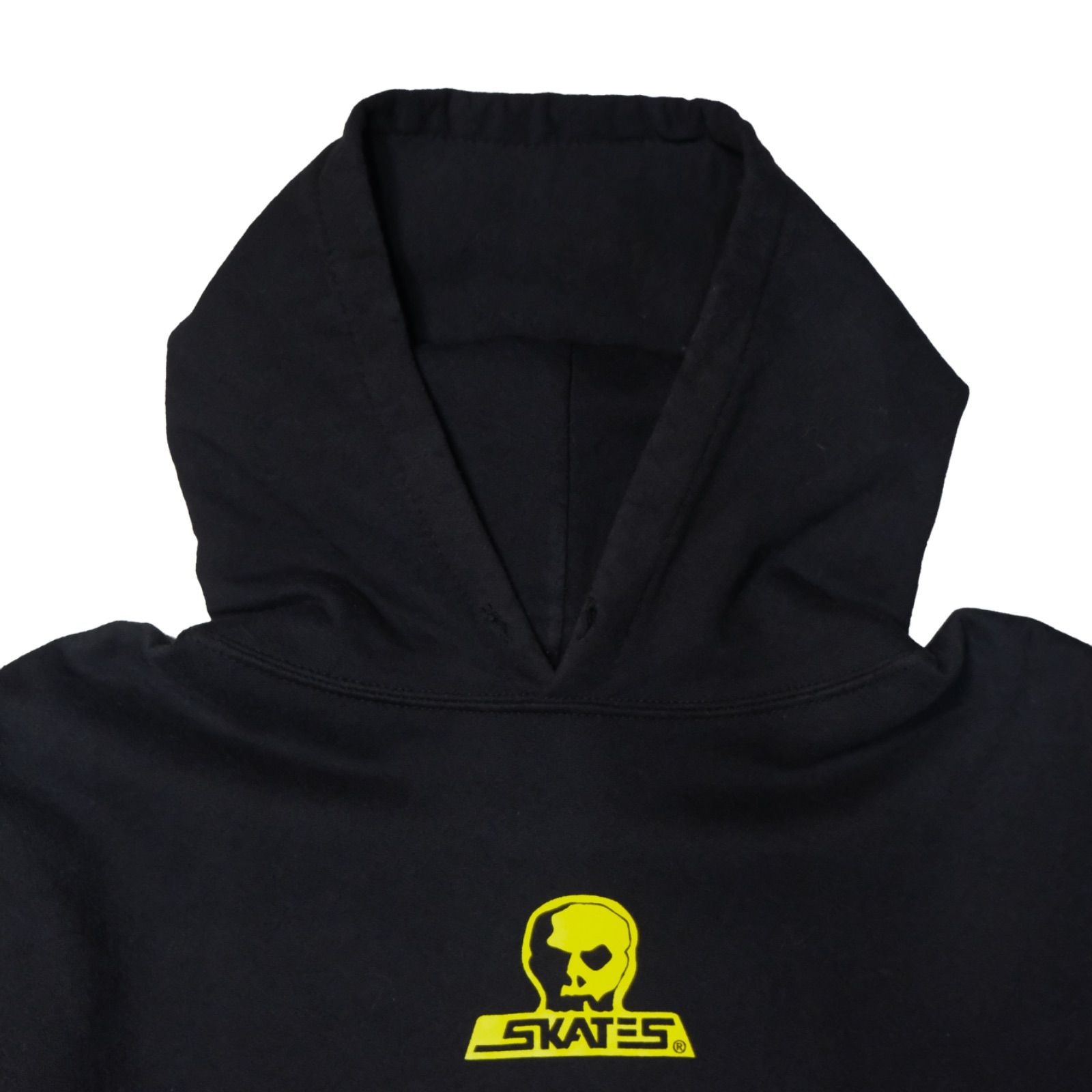 カナダ製 SKULL SKATES 裏起毛フーディー Mサイズ 袖プリント 00s 