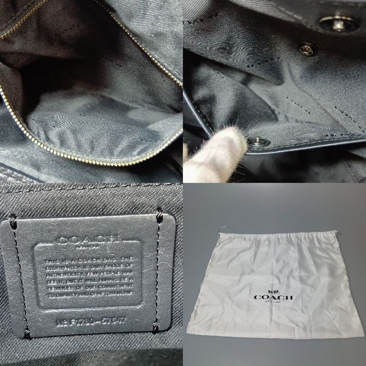 COACH コーチ トートバッグ ハンドバッグ 57647 ブラック - メルカリ