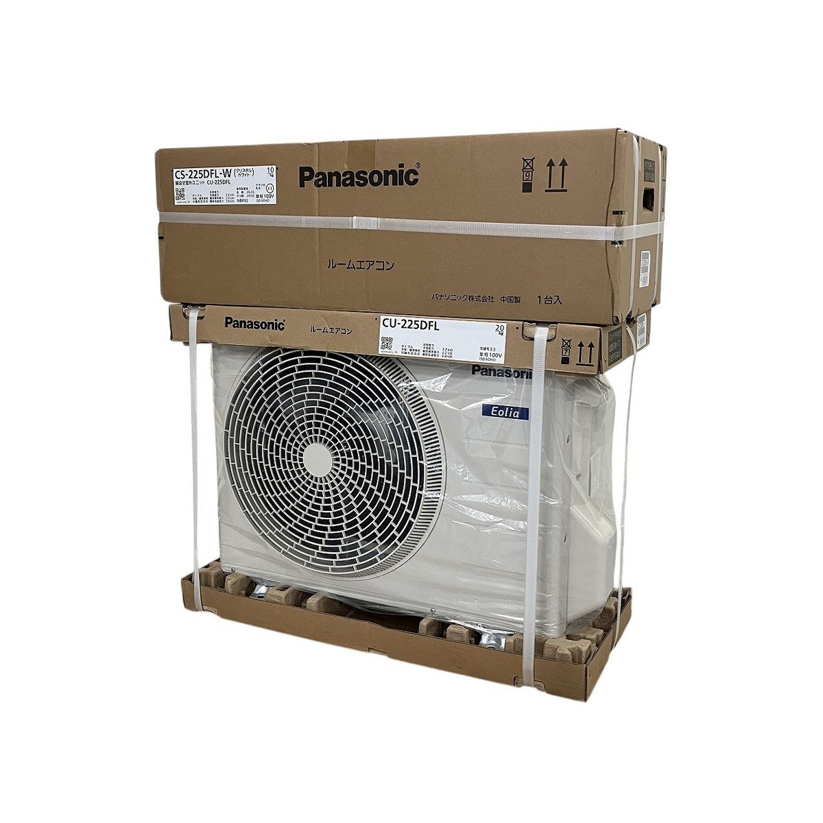 Panasonic CS-225DFL-W CU-225DFL エアコン Eolia 室内機 室外機