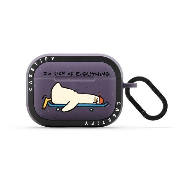 CASETiFY バウンス ケース AirPods Pro ケース(第1世代 ＆ 第2世代) - SKATEBOARDING - マットディープ パープル
