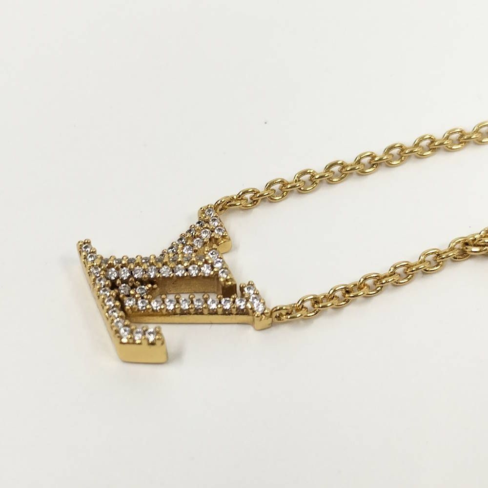 LOUIS VUITTON ネックレス コリエLVアイコニック ゴールド GP LOUIS VUITTON ネックレス コリエLVアイコニック ゴールド GP