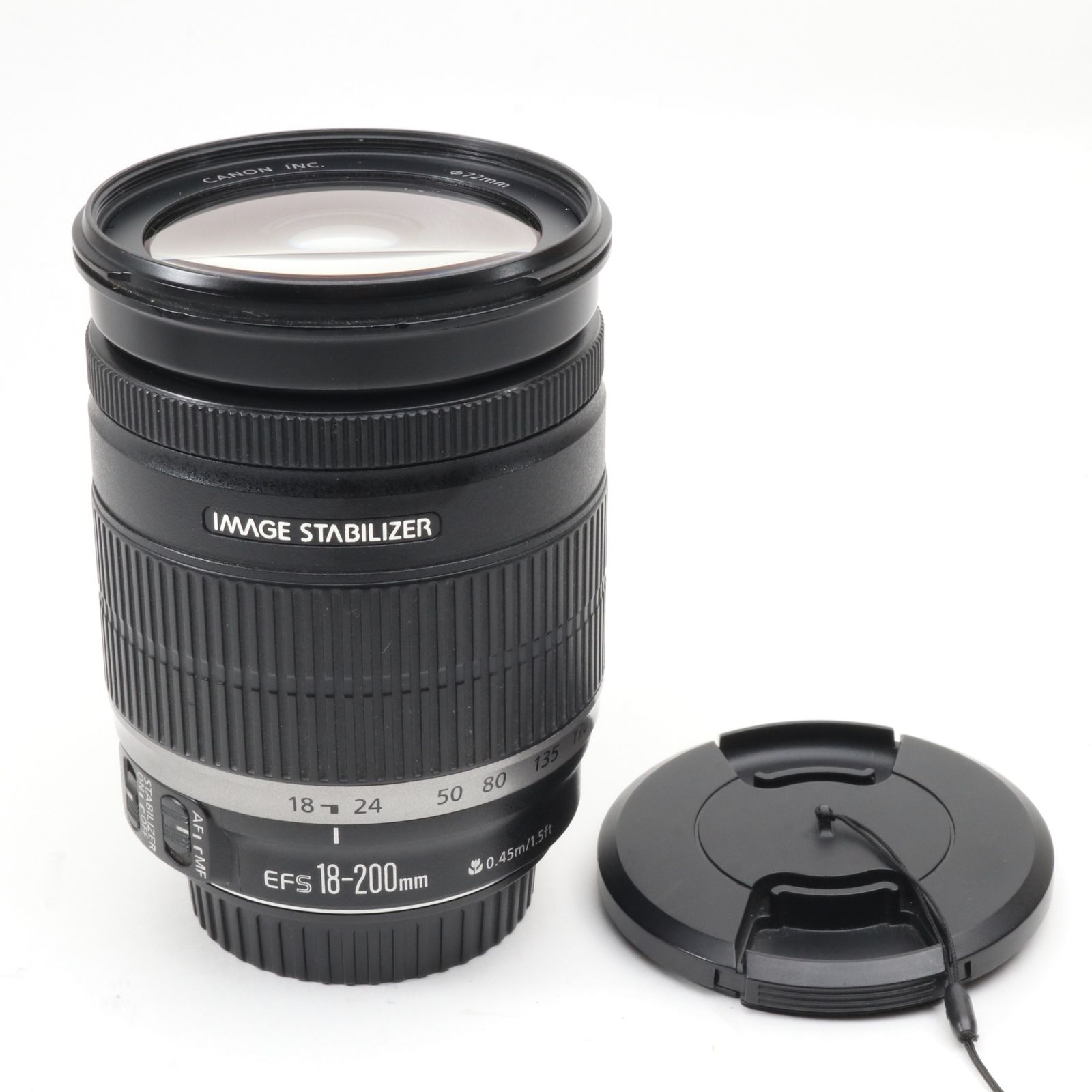 Canon 望遠ズームレンズ EF-S18-200mm F3.5-5.6 IS APS-C対応 - メルカリ