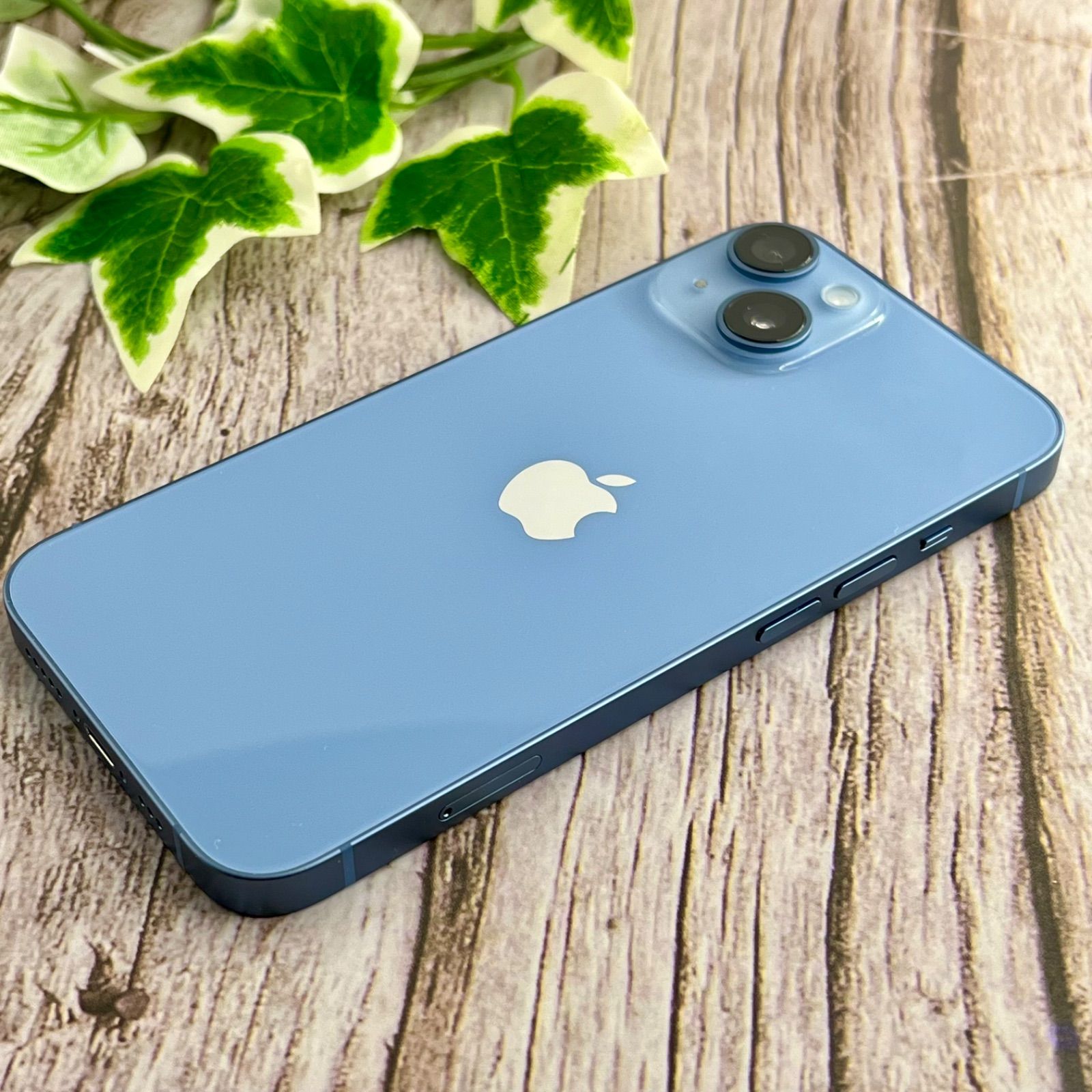 iPhone 14 128GB ブルー SIMフリー (純正バッテリー100%) - メルカリ