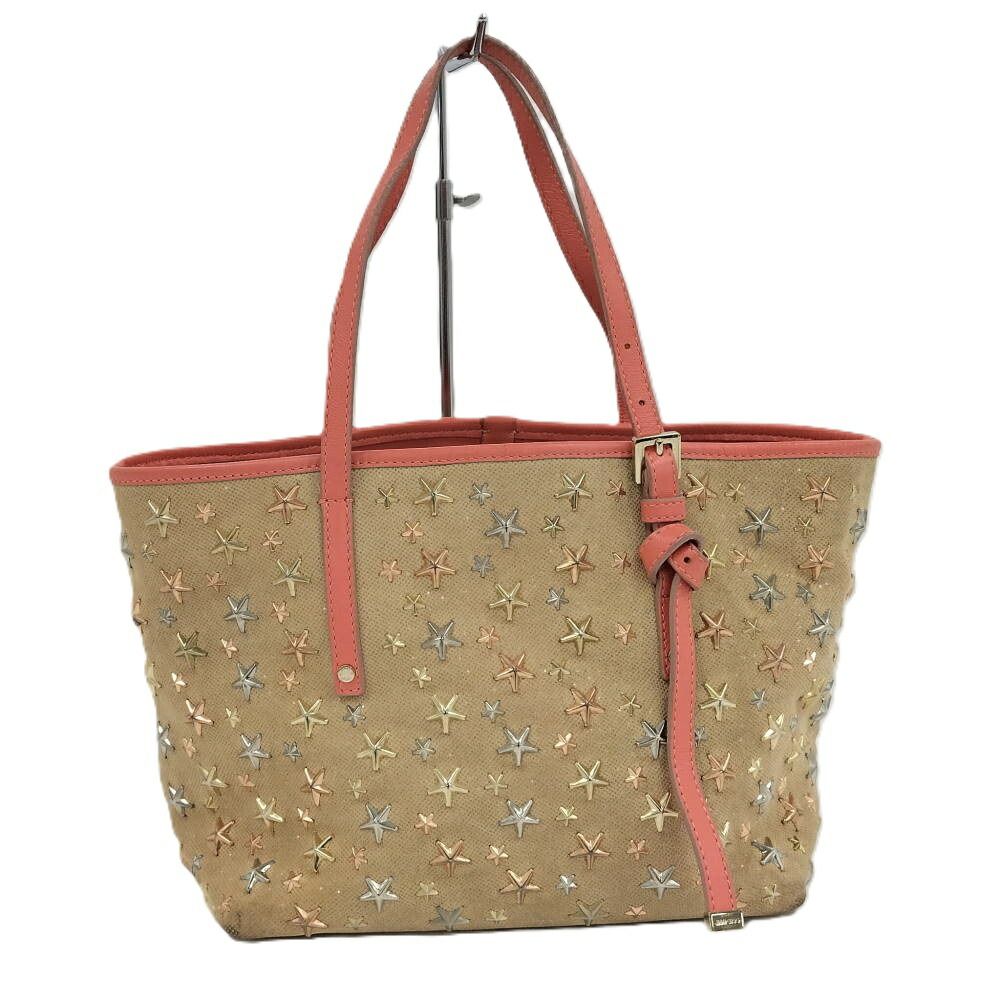 JIMMY CHOO サシャ トートバッグ スタースタッズ キャンバス JIMMY CHOO サシャ トートバッグ スタースタッズ キャンバス