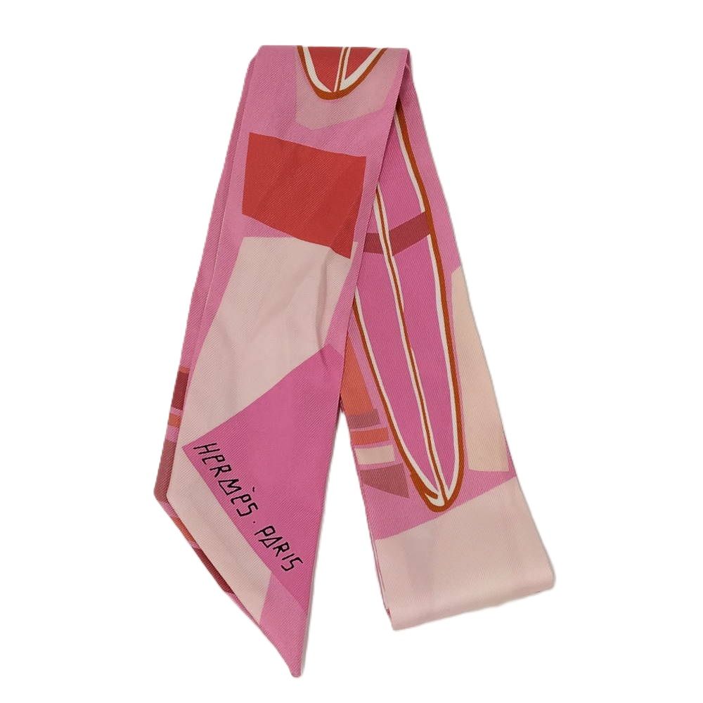 HERMES ツイリー スカーフ シルク ピンク マルチカラー - メルカリ HERMES ツイリー スカーフ シルク ピンク マルチカラー - メルカリ