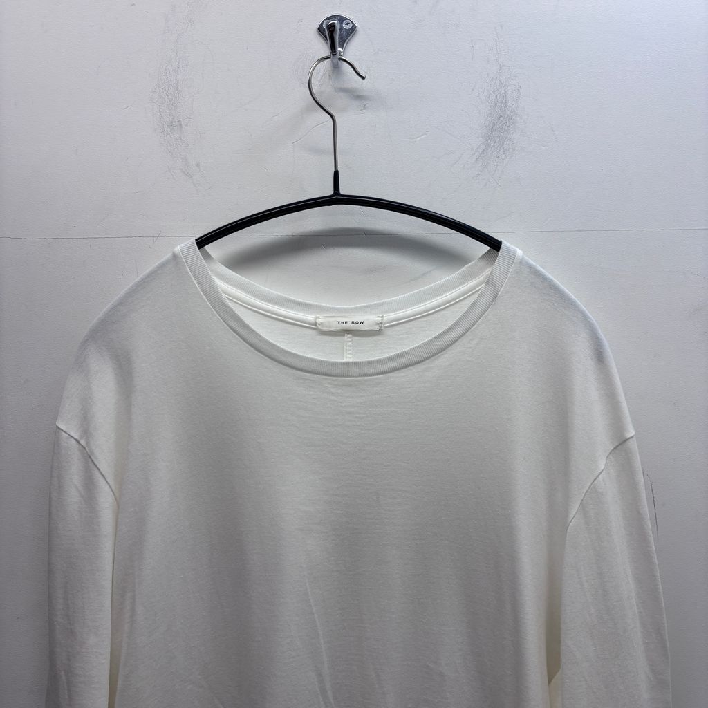 THE ROW ザロウ Leon Long T-Shirt 長袖Tシャツ 189K291 ホワイト size