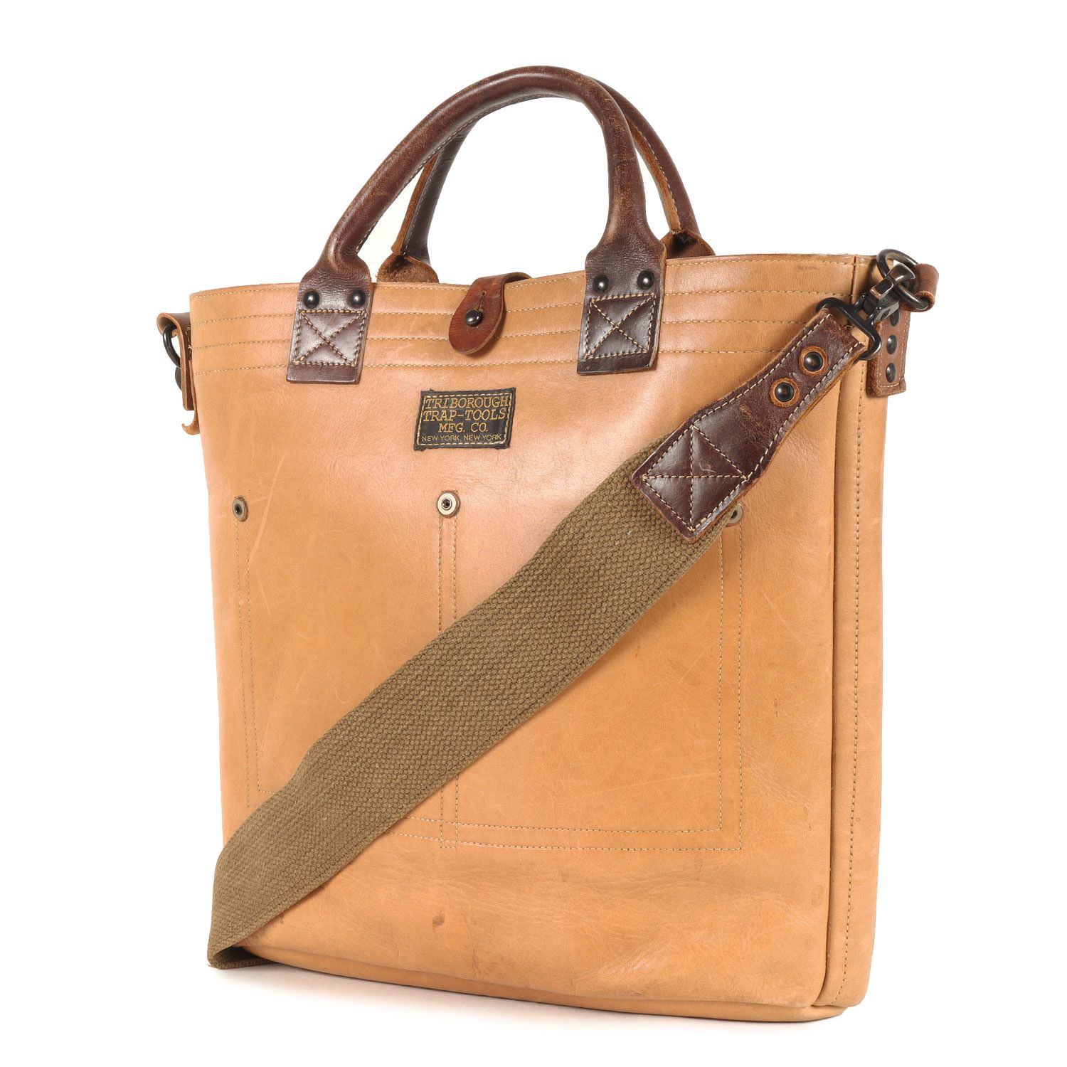 COLIMBO コリンボ バッグ キャメル | カウハイドレザー 2WAY トートバッグ / ショルダーバッグ (TRAPPERS CARRYALL) | ブランド カバン【メンズ】【中古】 COLIMBO コリンボ バッグ キャメル | カウハイドレザー 2WAY トート