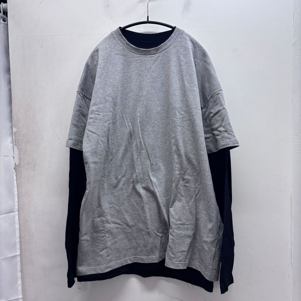 JIL SANDER ジルサンダー 23AW BackPrint Layered L/S Tee 長袖Tシャツ 