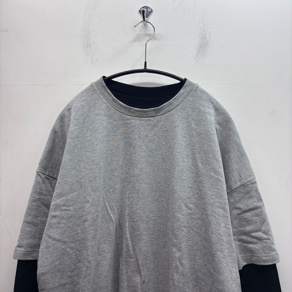 JIL SANDER ジルサンダー 23AW BackPrint Layered L/S Tee 長袖Tシャツ 