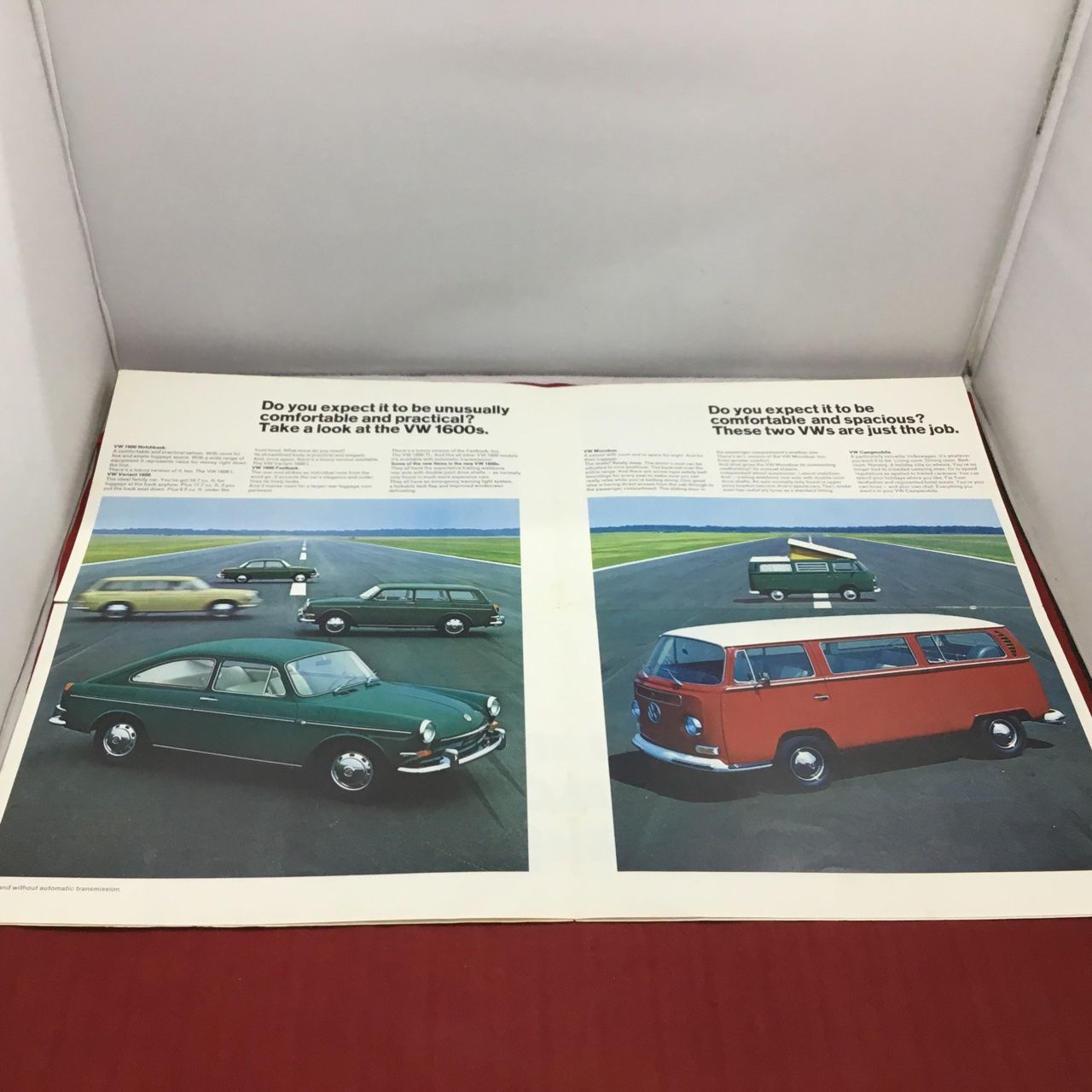 Prospekt VW Volkswagen 1200-1600 Programm technische Daten 