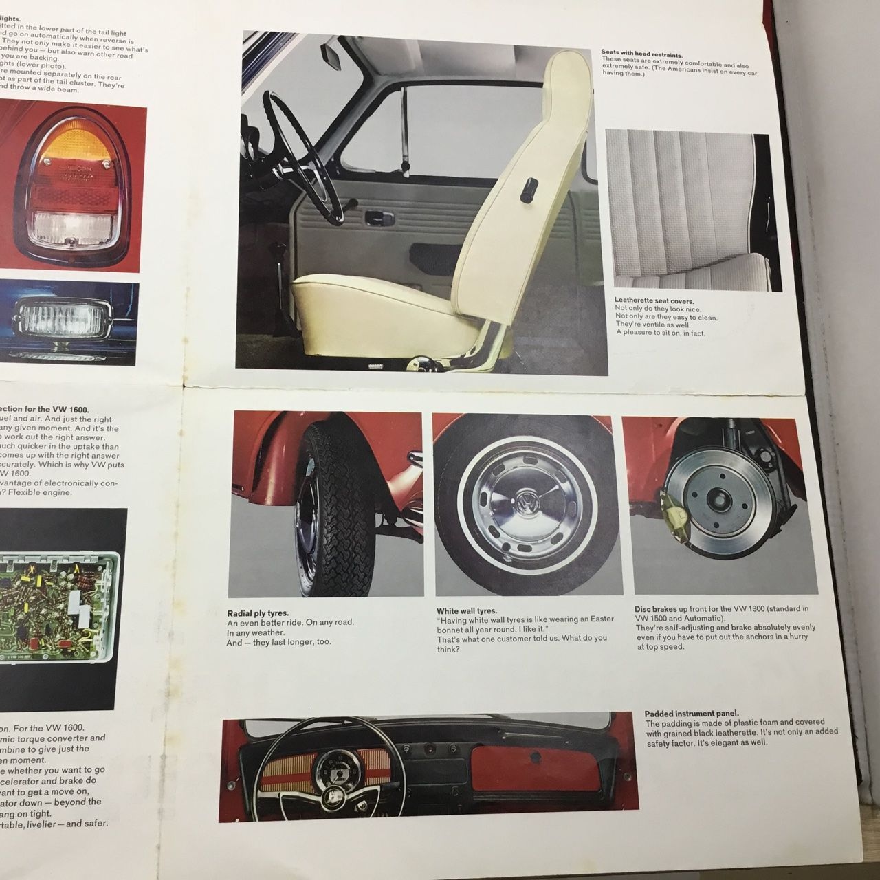 Prospekt VW Volkswagen 1200-1600 Programm technische Daten 