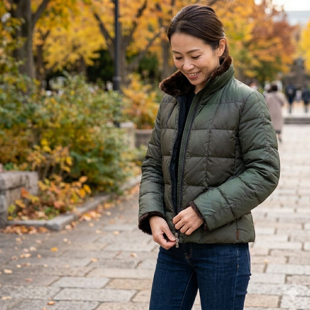 MONCLER モンクレール リバーシブル ショート ダウンジャケット ミンク