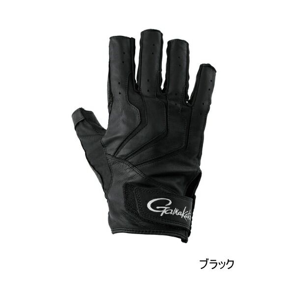 （26年2月新商品） がまかつ へら用グローブ（片手） GM-7307 ブラック （右） LLサイズ