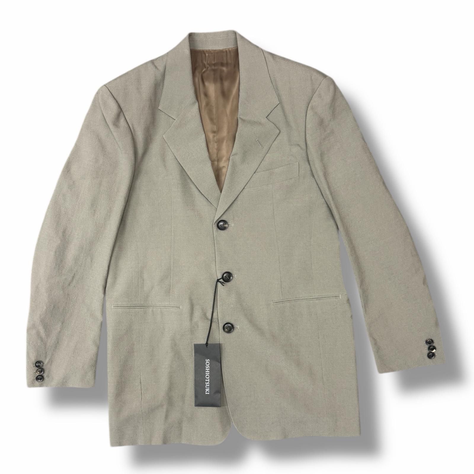 参考上代85800円 未使用 SOSHIOTSUKI 25SS 3B SINGLE BREASTED JACKET 