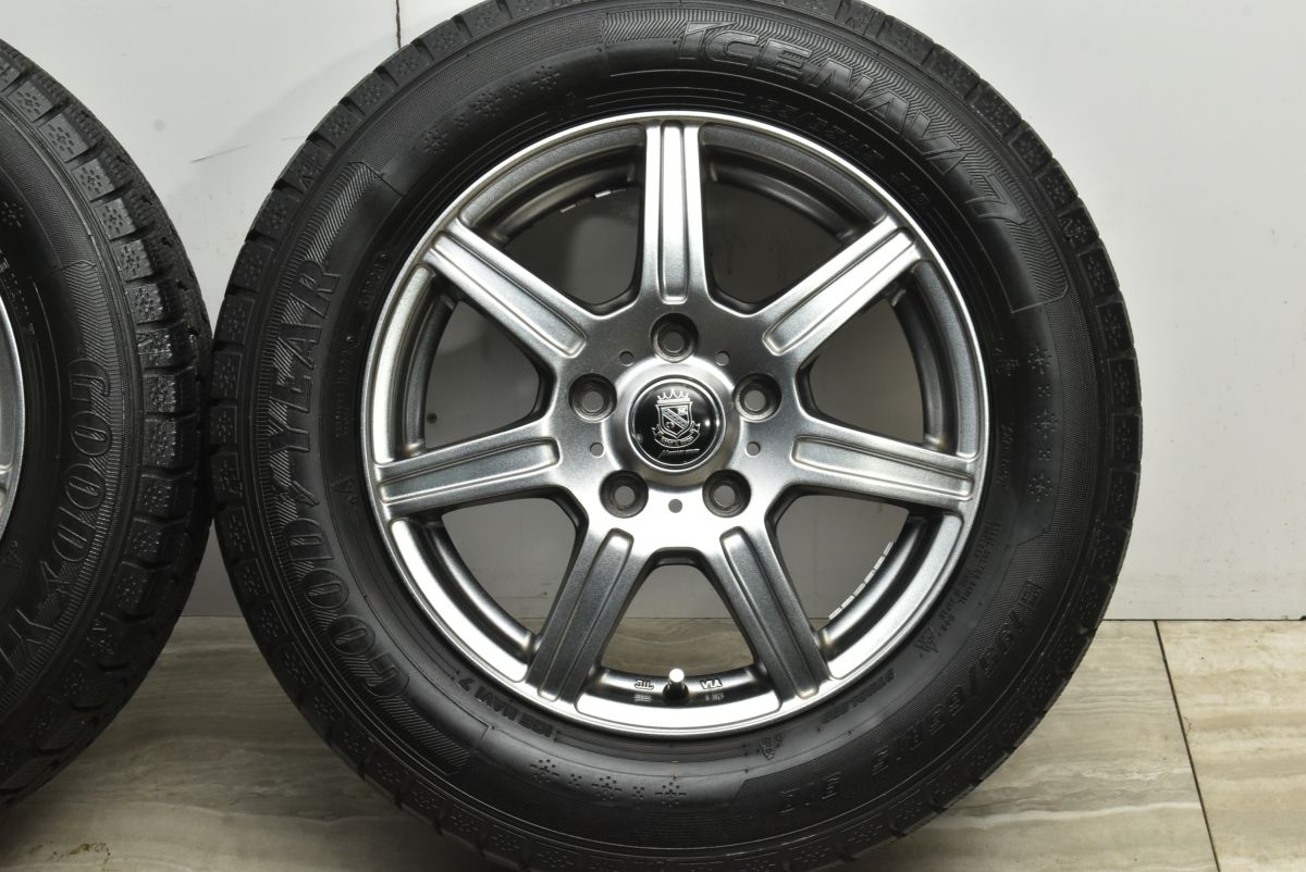 バリ溝 美品】マナレイスポーツ 15in 6J +45 PCD114.3 アイスナビ7 195 