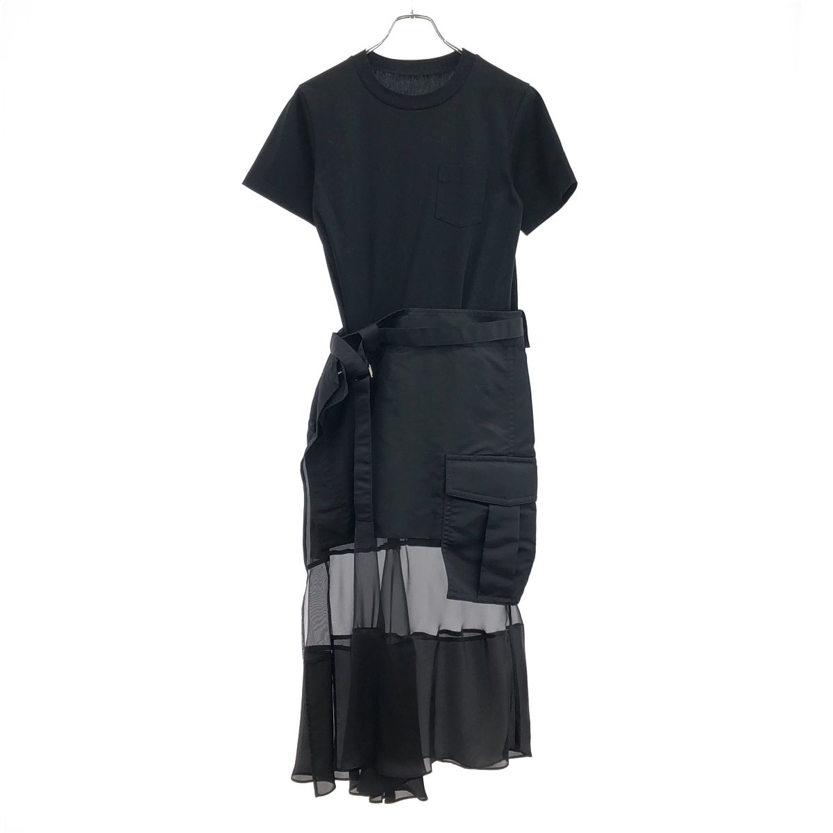 sacai サカイ 24SS Cotton Jersey Dress コンビネーションドレス 