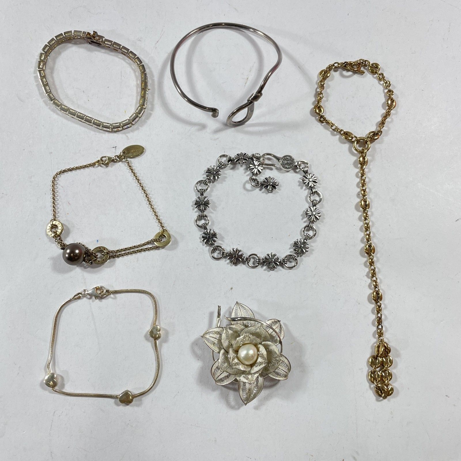 ☆ シルバーアクセサリー アソート 7点 まとめ売り ブレスレット 