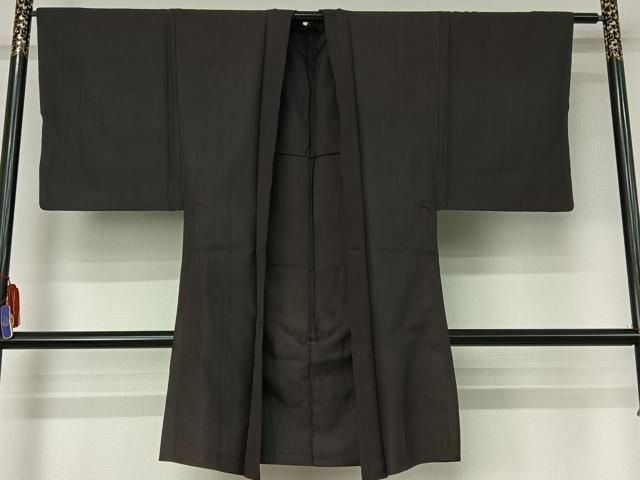 平和屋着物▽男性 羽織 スリーシーズン 春夏秋 塵除け 檳榔子染色 正絹 逸品 AABG8760jh