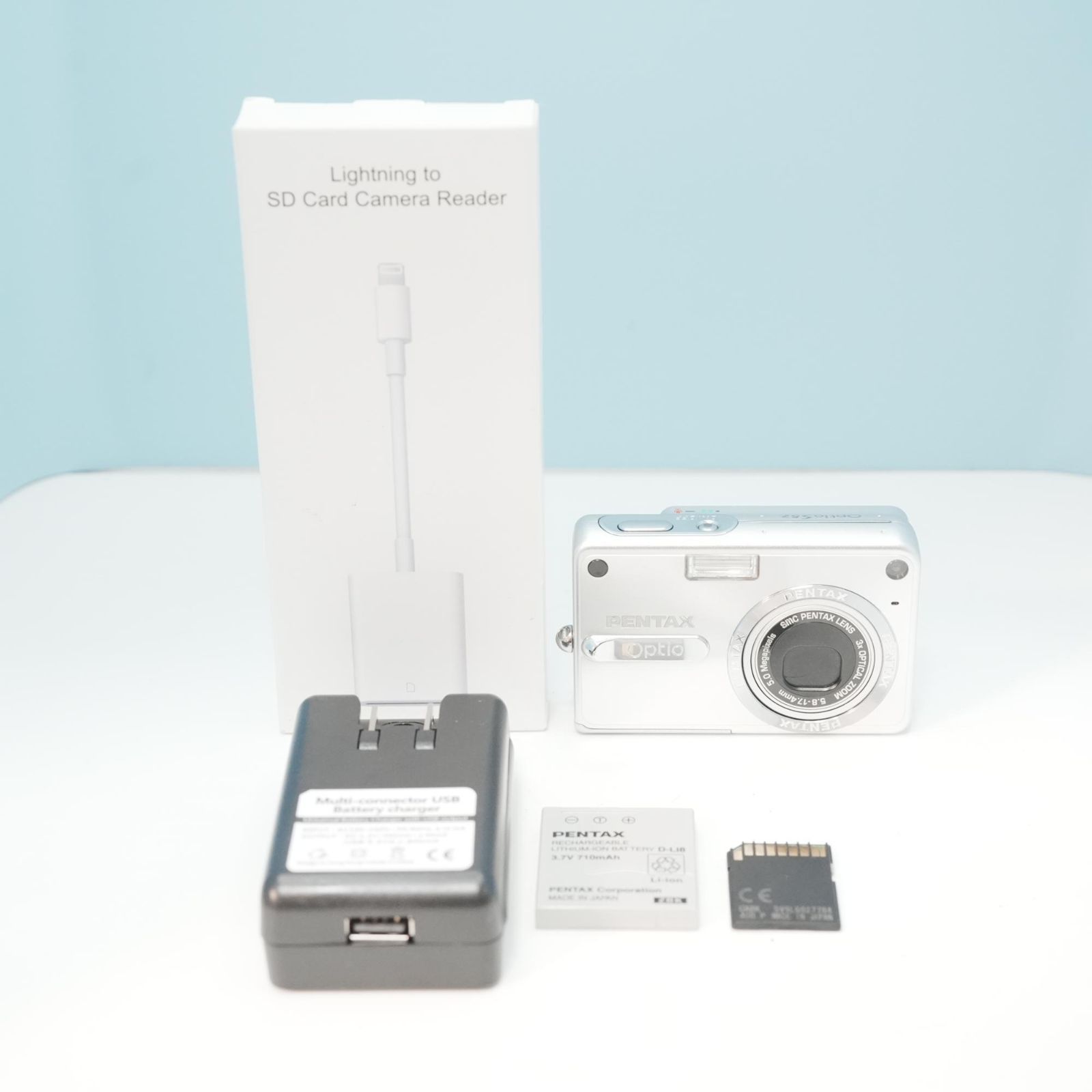 PENTAX Optio S5z デジカメ スマホ転送OK フルセット 美品 a6258